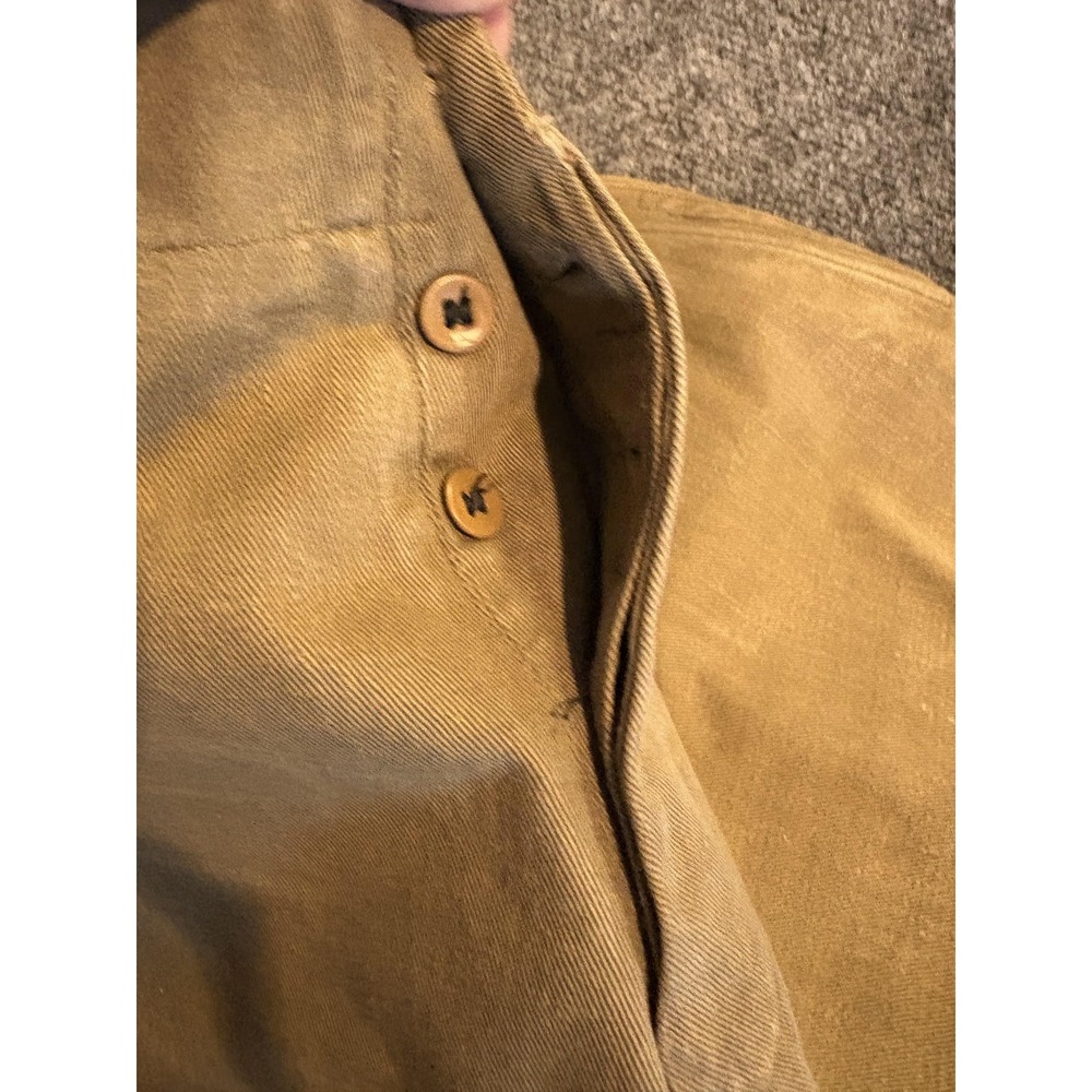 Vintage Jodhpur Pants Mens Medium Khaki Canvas Riding Breeches Button Leg 40s - Picture 10 of 14